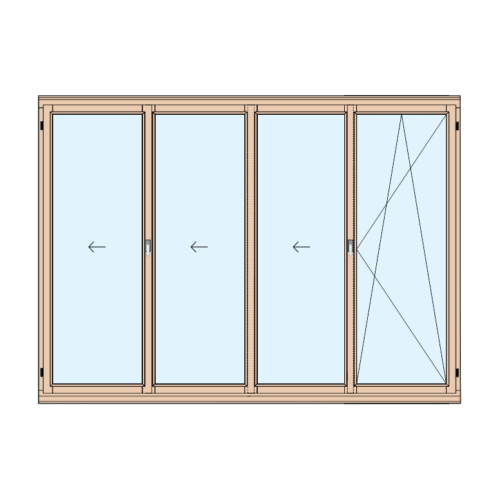 Алюминиевые двери для беседки конфигурации